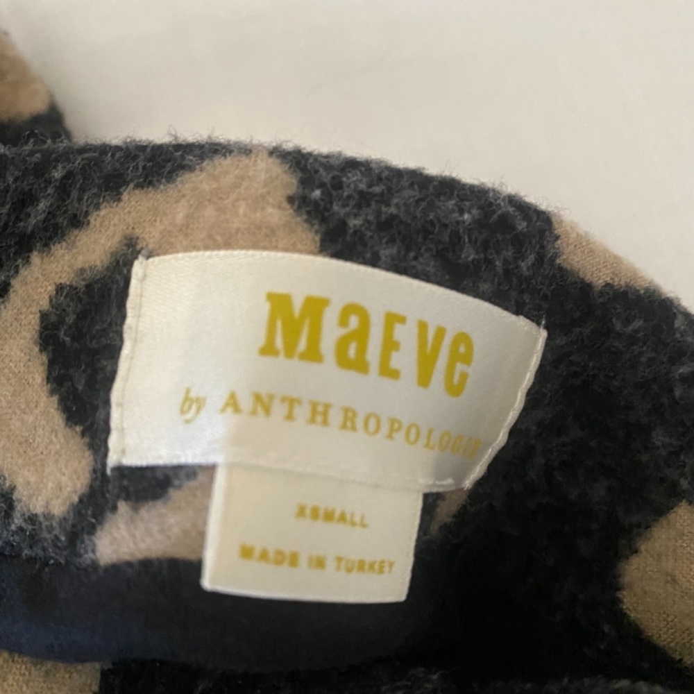 Leopard Skirt - Maeve by Anthropologie Delphine Sweater Pencil Skirt- SZ X-small - Picture 4 of 5